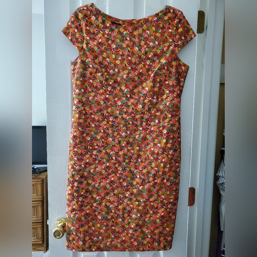 Colorful Floral Midi Dress